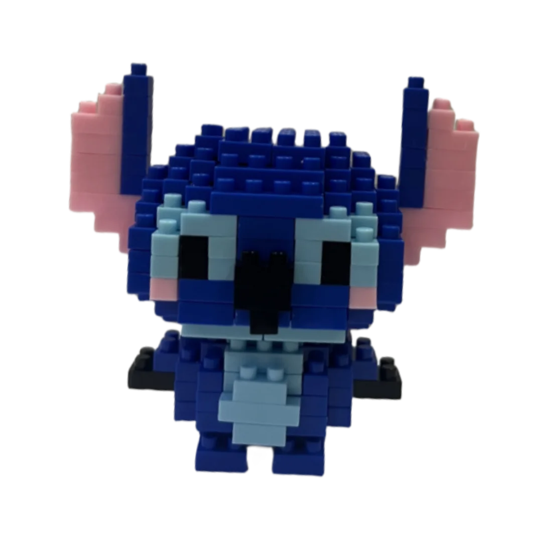 Disney Stitch Blocos de Construção para Crianças, Desenhos Animados Anime, Mini Figuras de Ação, Tijolos Montar, Brinquedos DIY, Presente para