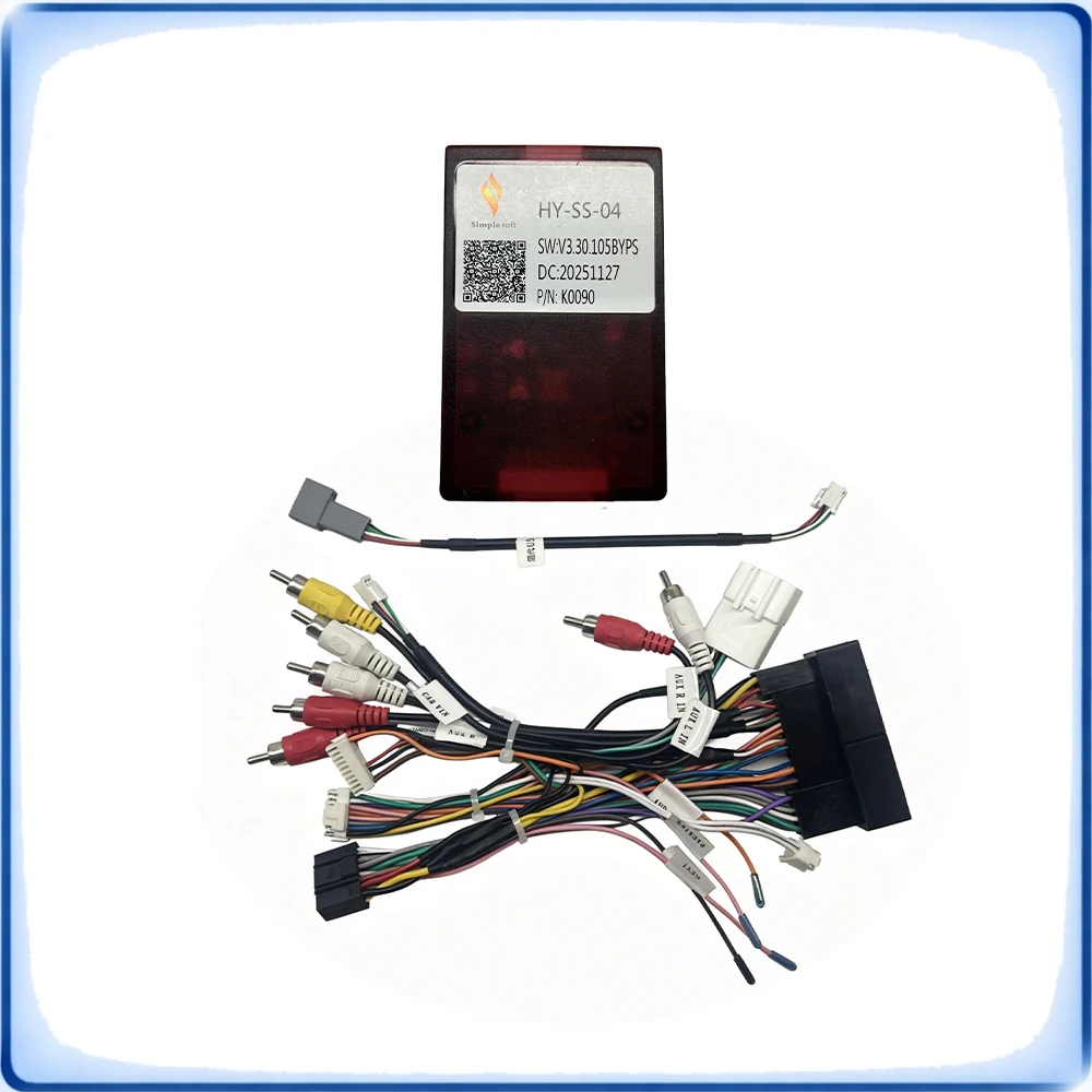 Car Radio Wiring Harness with CANBUS Decoder for Hyundai ix35 2010 Kia Sportage 2010 High Model Plug and Play