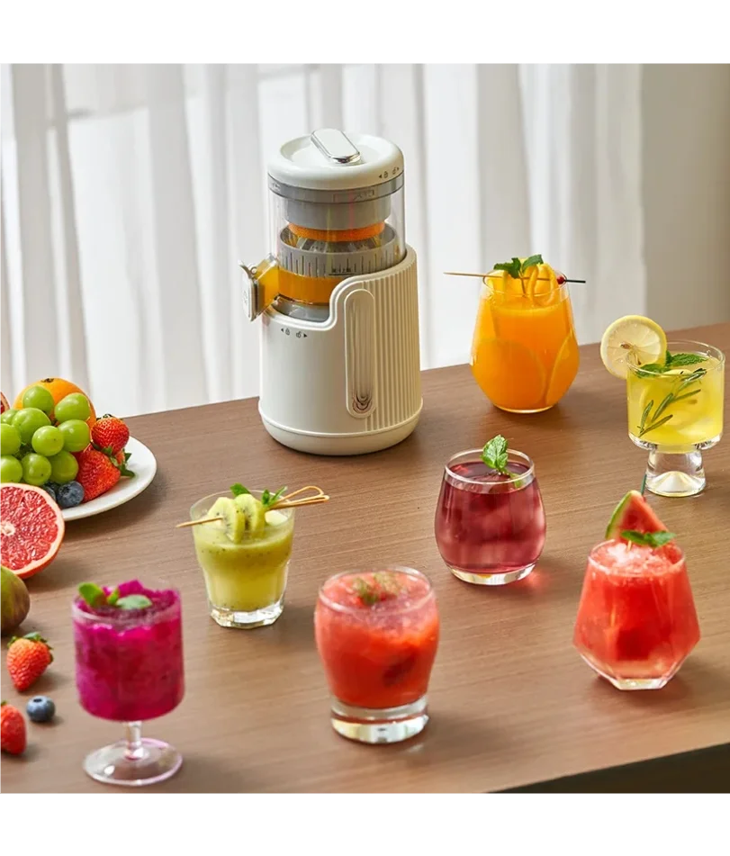 Large-Diameter Orange Juicer Juice And Pulp Separator Home Tea Shop Vegetable Fruit Juicing Machine for Kitchen Use 4