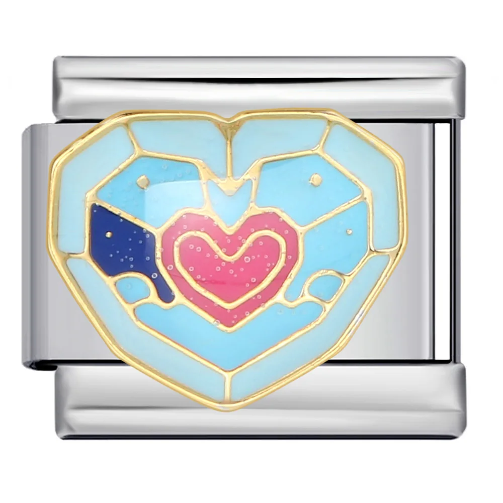 Love Elements Y2K Bunte Italienische Charm-Perlen Passend für 9mm Edelstahl-Armbänder DIY Schmuckherstellung Perlen zum Valentinstag – Detail 5