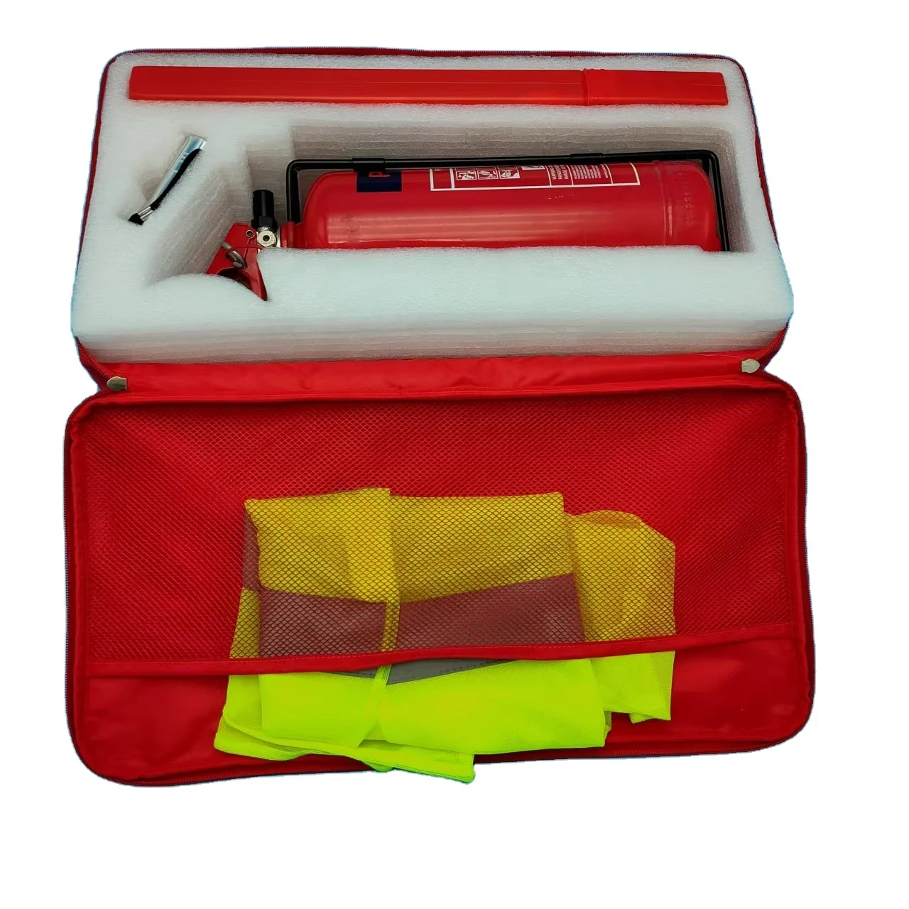 Safety Kit For Car Auto Emergency Road Side Triangle Bracket Vehicle Bag