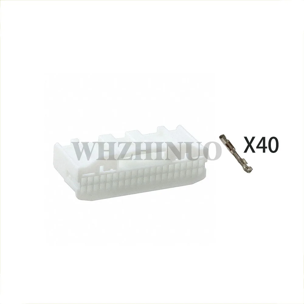 1318389-1 40 Pins Auto Accessories AC Assembly 1123343-1  Automobile Multimedia Navigation Wire Cable Socket For Nissan