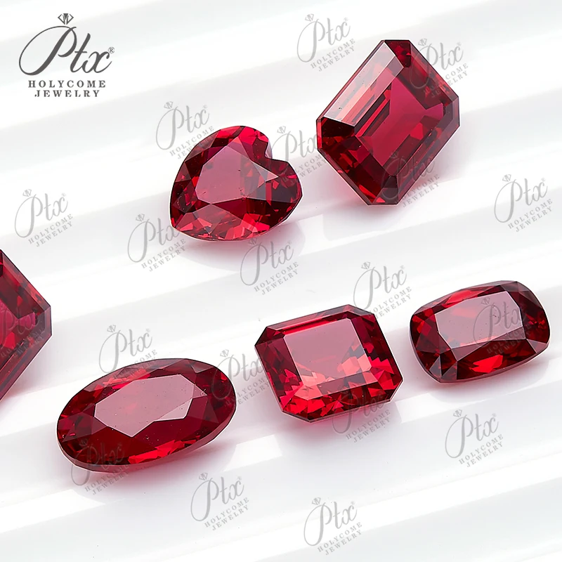 

AGL Brilliant Oval Cut Hot Sale Natural Lab Grown Ruby Moissanite stone VVS1 Certificated Diamond charms for jewelry making