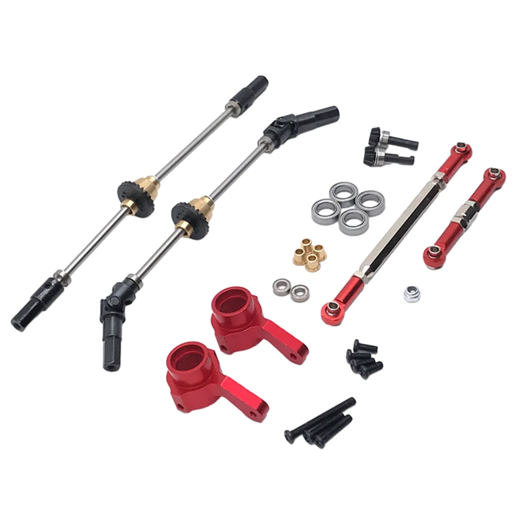 

RCGOFOLLOW 6pcs Aluminum Alloy CNC Machined Front Rear Portal Axle DIY Kit For 1/12 Rc Front Rear Portal Axle DIY Kit MN D90