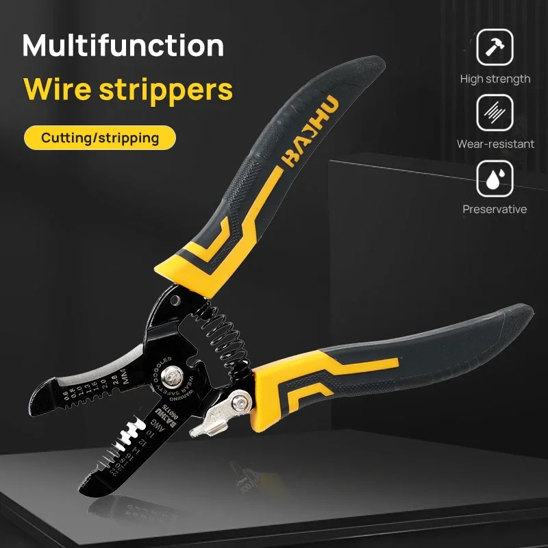 Multifunctional Electrician Maintenance Non-slip Stripping Pliers Electrician Special Stripping Pliers Cable Cutting Pliers Tool