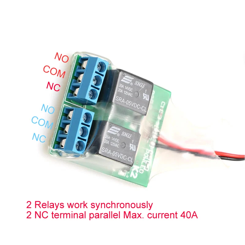 One Channel Relay Module Electronic PWM Switch with LED Indicator Lamp Parallel Max 40A for RC Aircraft Drone 5V Receiver Parts