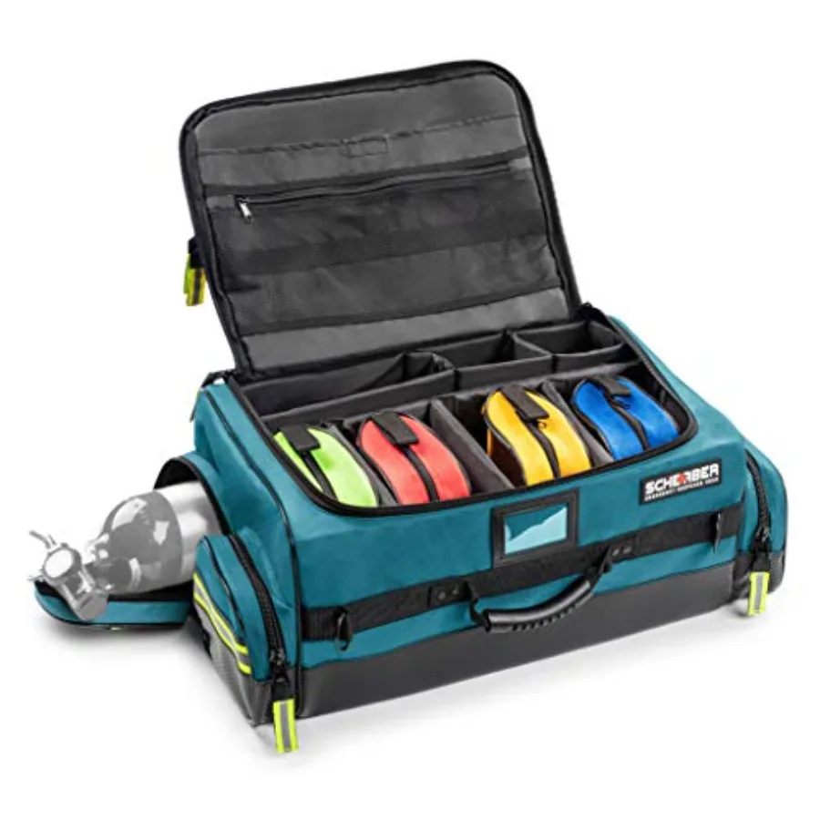 

Scherber First Responder O2 Bag Ultimate Professional EMT/EMS Trauma Oxygen Kit Durable Reflective 600D Water Repellant Bag w/1