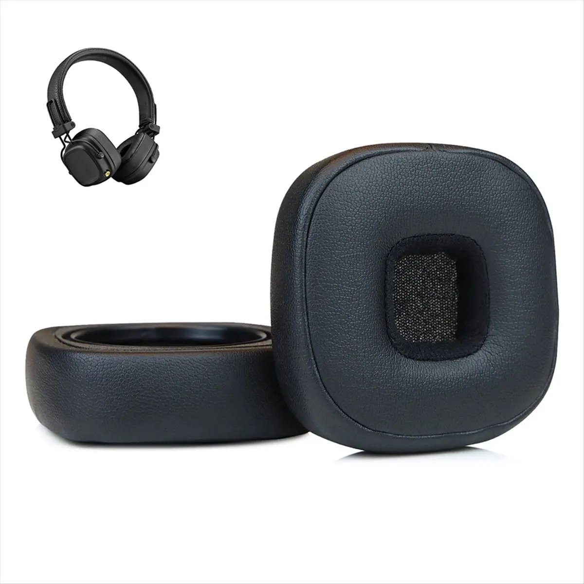 【~ New Y24A】1 Pair Replacement Ear Pads for Major 5 Headphone Ear Cushions Memory Foam Earpads Ear Cups Brown