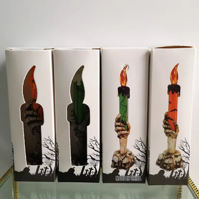 5 Pcs Halloween Skeletons Ghost Party Candles Pumpkin Party Happy Halloween Party Home Decorations