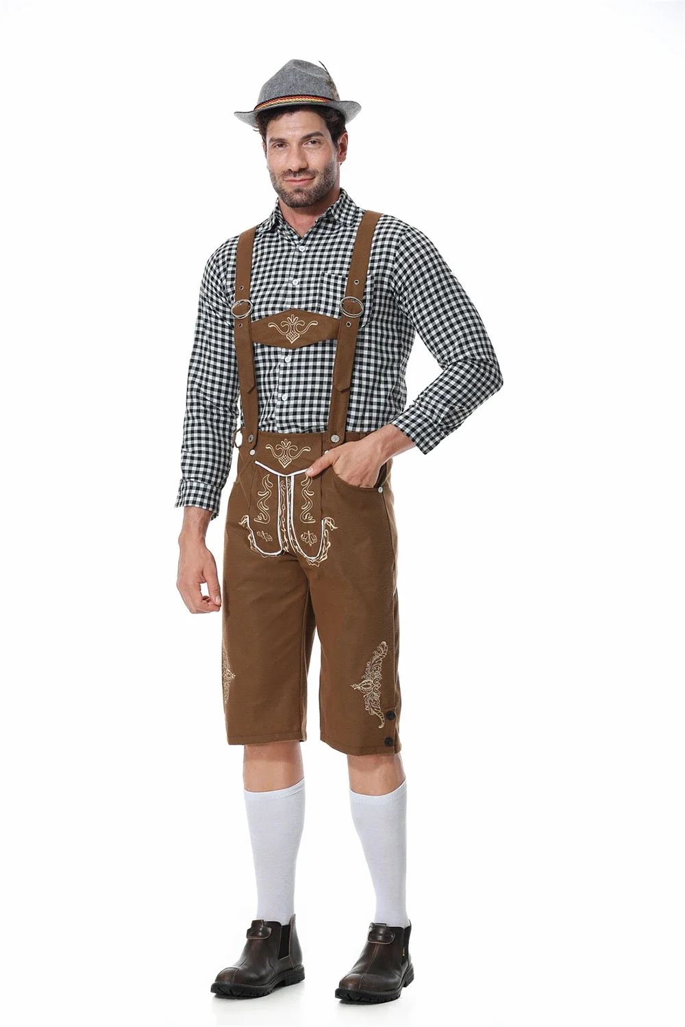 Deutsches bayerisches Bierkostüm für Mann und Frau, Oktoberfest-Kostüm, traditionelles Paar-Cosplay, Oktoberfest-Festival-Partykleidung – Detail 10