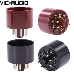 8Pins Bakelite Tube Socket S8AES Bakelite Tube Base For 6SN7 CV181 6N9P 6P3 EL34 GZ34 Vacuum Tube Amplifier