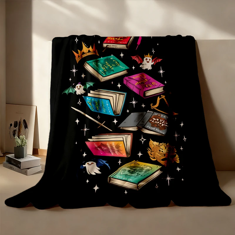 ACOTAR Ghost Pumpkin Comfy Blanket, Spooky Bookish Reading Crewneck, Fantasy Reader Halloween Gift, Nesta Archeron Merch