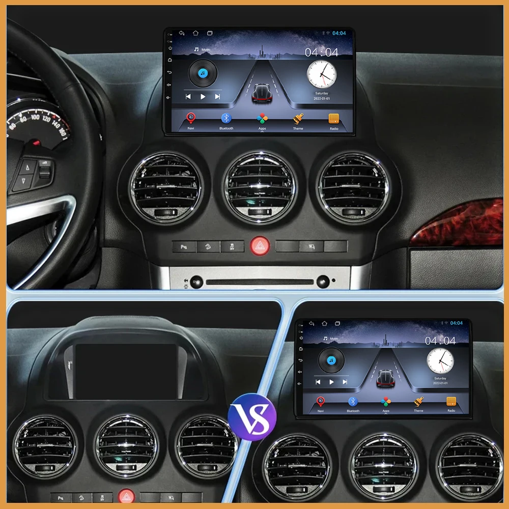 Android automat számára Opel antara 1 2006 - 2017 Multimédia kocsi Rádióadó Játszadozó autoradio GPS videó Kormánymű Szikratávirát carplay 5G wifi