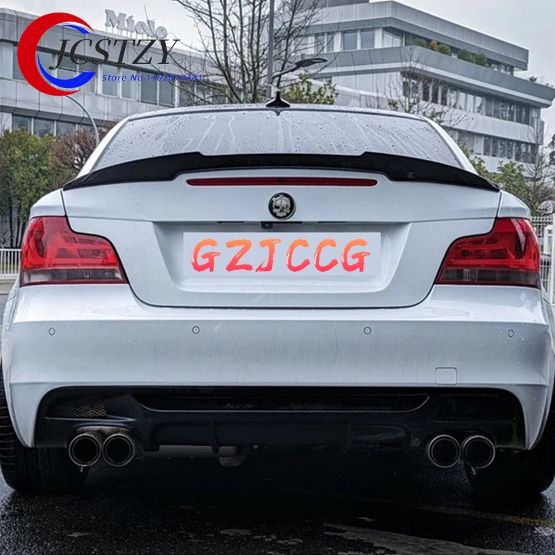 Car Spoiler High Kick M4 Style ABS carbon look Wing Rear Trunk For BMW 1 Series 1M Coupe E82 120d 135i 2007-2013