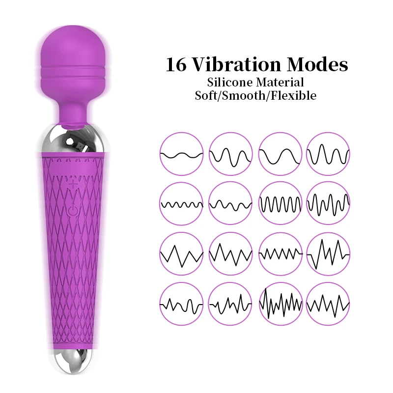 16 Snelheden Krachtige Av Vibrator Clitoris Stimulator Seksspeeltjes Voor Vrouwen G Spot Wand Magic Massager Volwassen Vrouwelijke Erotische Product