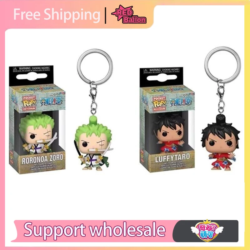 

One Piece Anime Figure Q Version Pendant Merchandise Luffy Zoro Keychain Pendant Trendy Toys Ornaments Birthday Gift for Boys