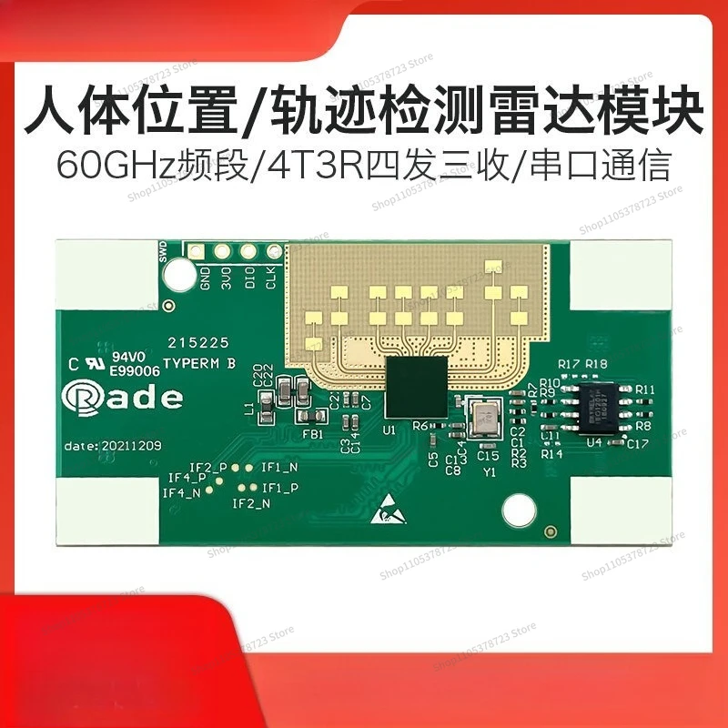 For 60G Radar Human Body Movement Sensor LD6001 Intelligent Induction, Detector