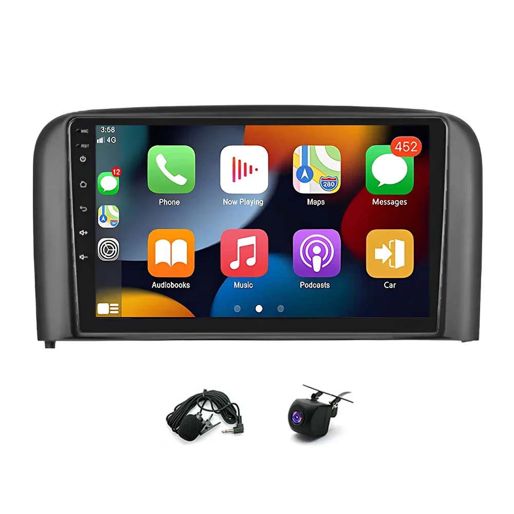 

9Inch Car Stereo Radio Car-play GPS Navi Compatible for Volvo S80 2004-2008 Android 13 4G + 64G