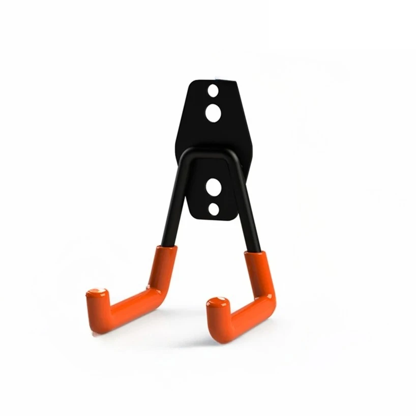 Heavy Duty Wall Storage Metal Garage Hook Hole Drilling Wrought Iron Load Bearing Bicycle Wall Hook for Ladders Garden Tool