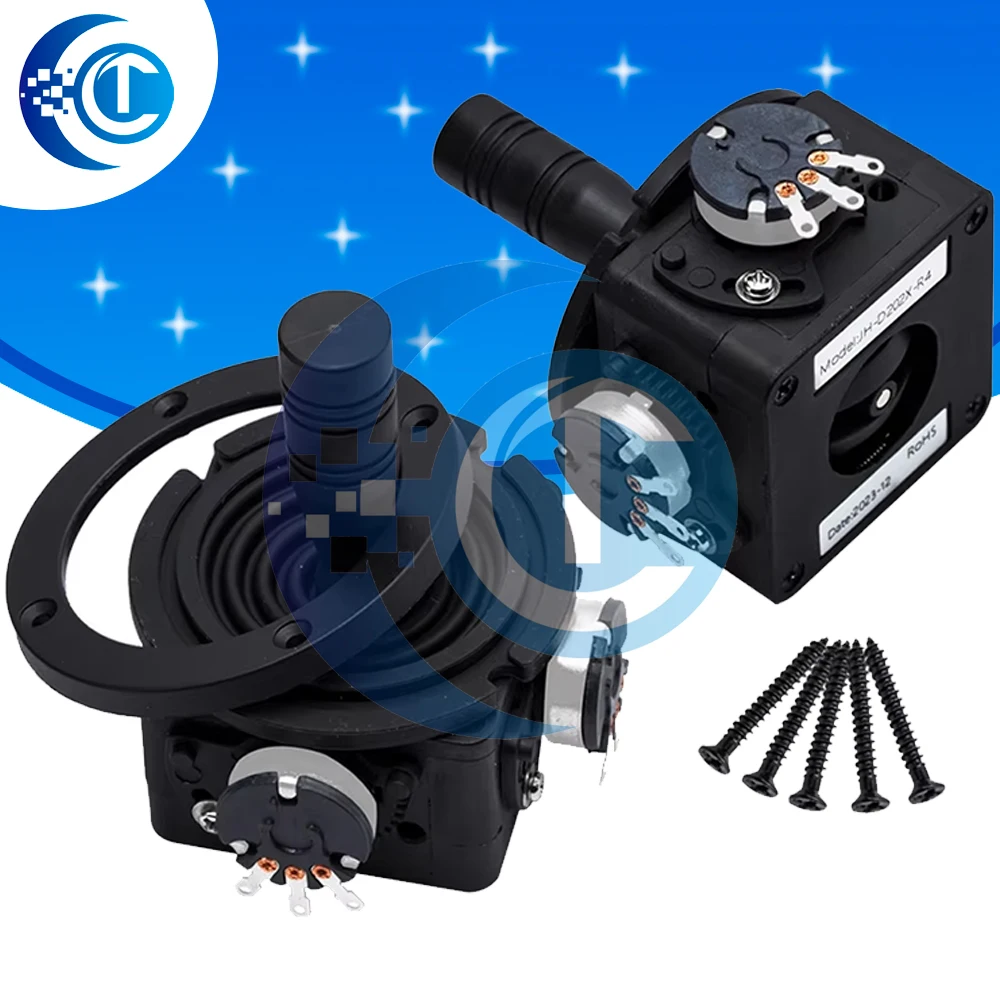 JH-D202X-R2/R4 5K Electric Joystick Potentiometer 2-axis 2D Monitor Keyboard Ball Joyrode Controller For Photographic film Tool