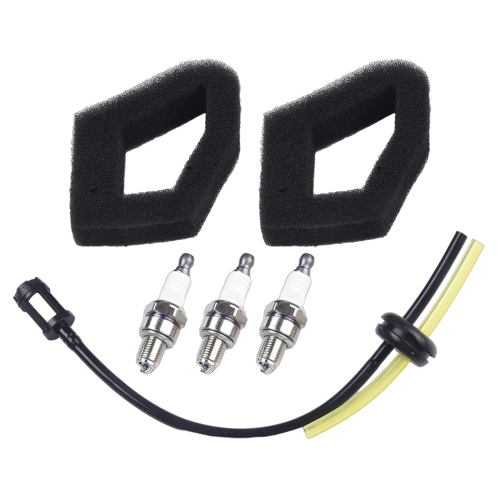 Spark Plug+Air Filter+Fuel Line Filter Kit For ULT425 UMS425 UMK425 UMK435 UMC425 UMC435 HHB25 GX35 Lawn Mower Parts Accessories