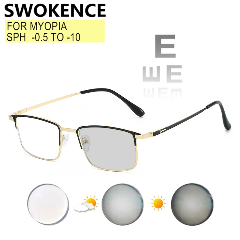 

Alloy Frame Prescription Glasses For Men Women Myopia And Astigmatism Custom For Sphere -0.25 to -10 Cylinder -0.25 to -2.0 F127
