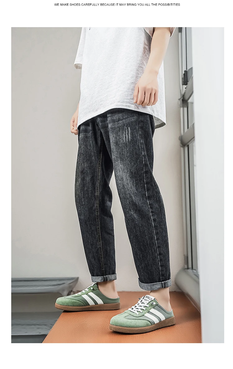 Modische Halbschuhe für Herren, Sommer-Slipper, große Größe 48, Herren-Freizeitschuhe, bequeme Slip-on-Sneaker für den Außenbereich, Herren-Mules – Detail 13