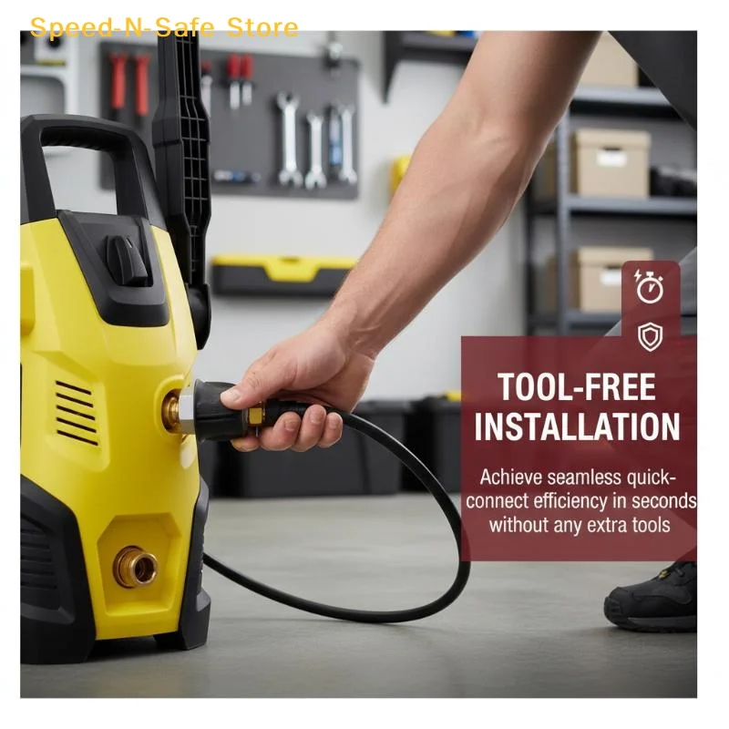 Car Wash Water Spray Head M22-14mm Quick Connect Adapter For Karcher/Lavor/Nilfisk 2320PSI O-Ring Leakproof Washer Fitting