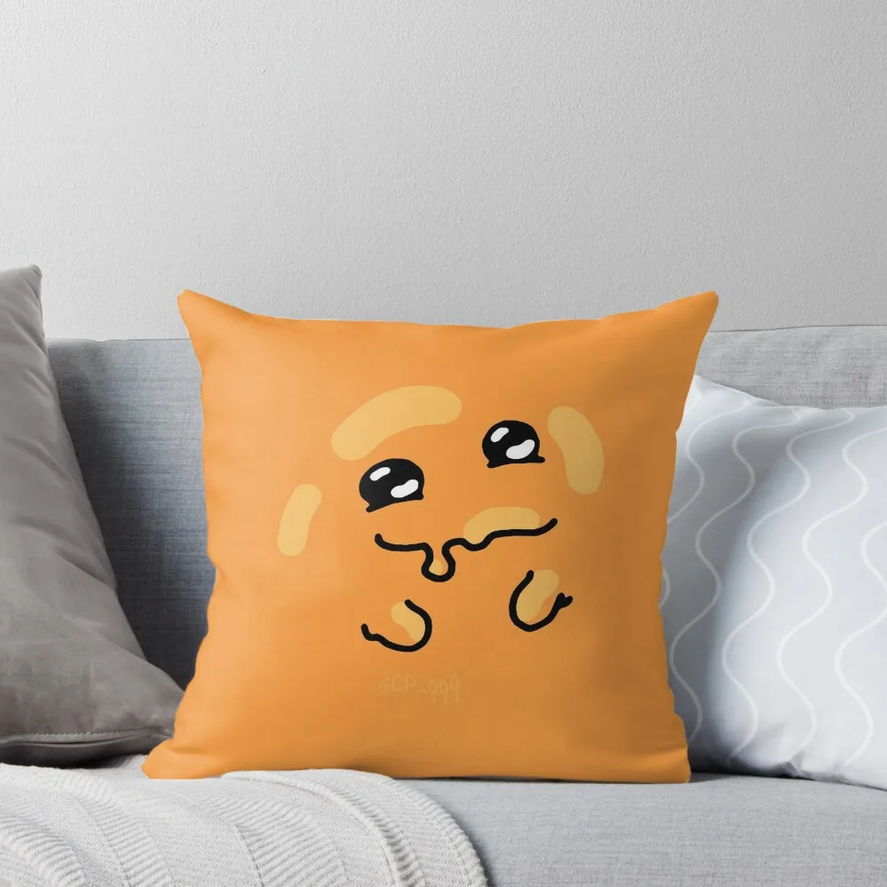 

All over SCP-999 orange blob tickle monster Throw Pillow Cushions Cover Pillowcase Cushion Anime pillow