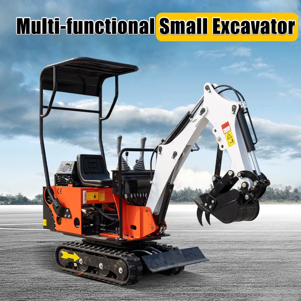 Crawler Mini Excavator 800kg Digger Engine Chinese small Excavators for Gardens Farms Shipping Costs Not Included