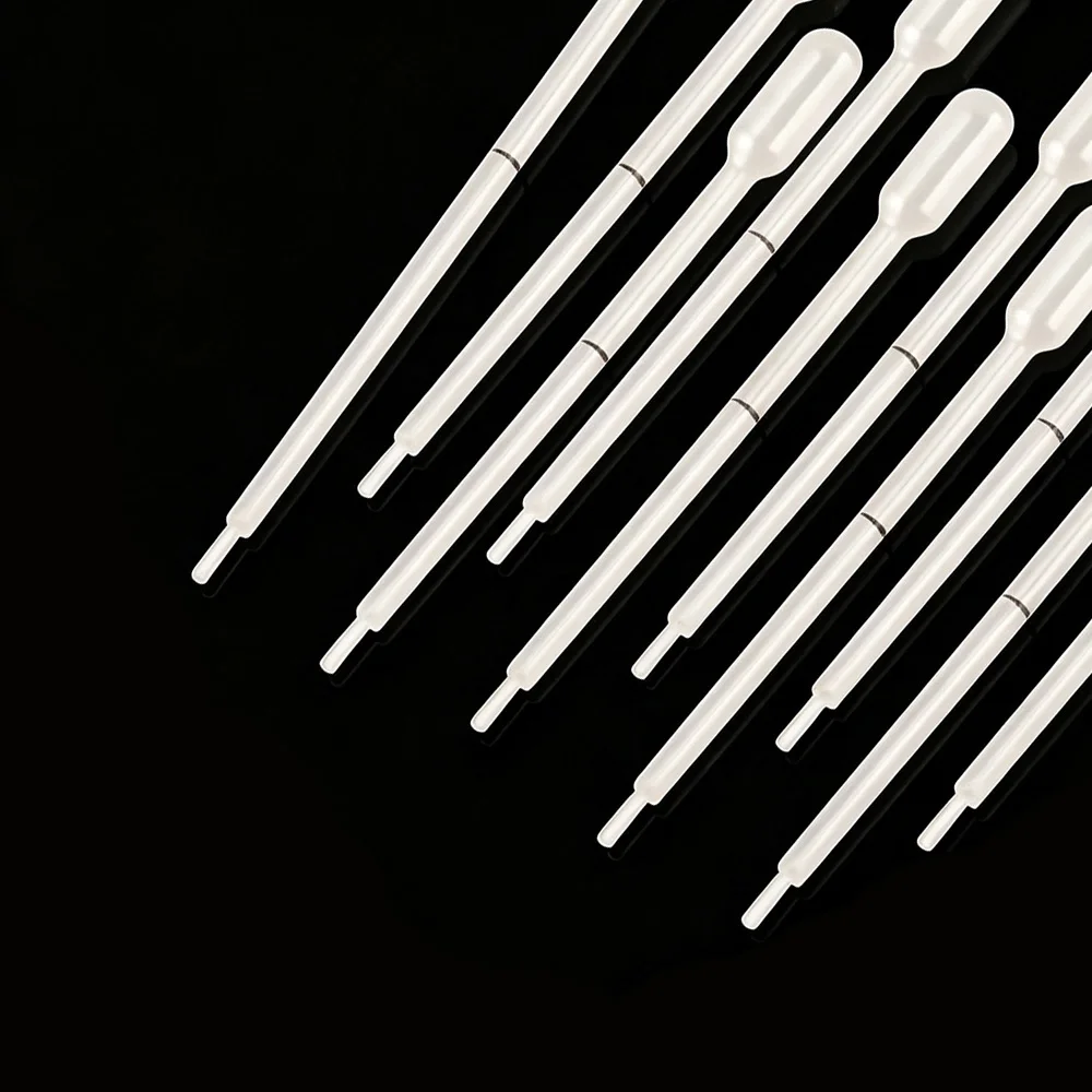 10-100Pcs 40ul Blood Lipid or Hemoglobin Tests Graduated Plastic Disposable Dropper Transfer Micro Pasteur Pipette
