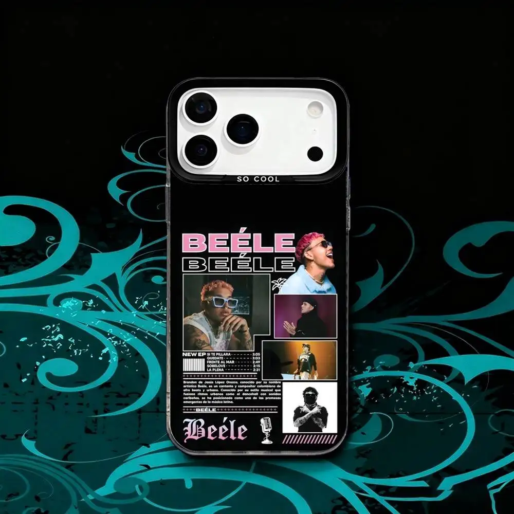 حافظة هاتف Rapper B-BEELE Tour 2025 لهواتف iPhone 17,16,15,14,13,12,X,8,Pro,Max,Plus,SE4,Air, Mini HD Black IMD Matte