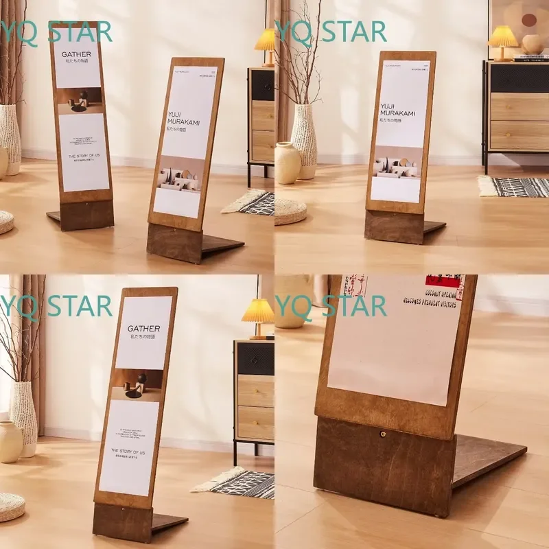 Vertical Display Stand for Retail Store Floor to Ceiling Guide Sign Billboard for Entrance Promotion Display Board