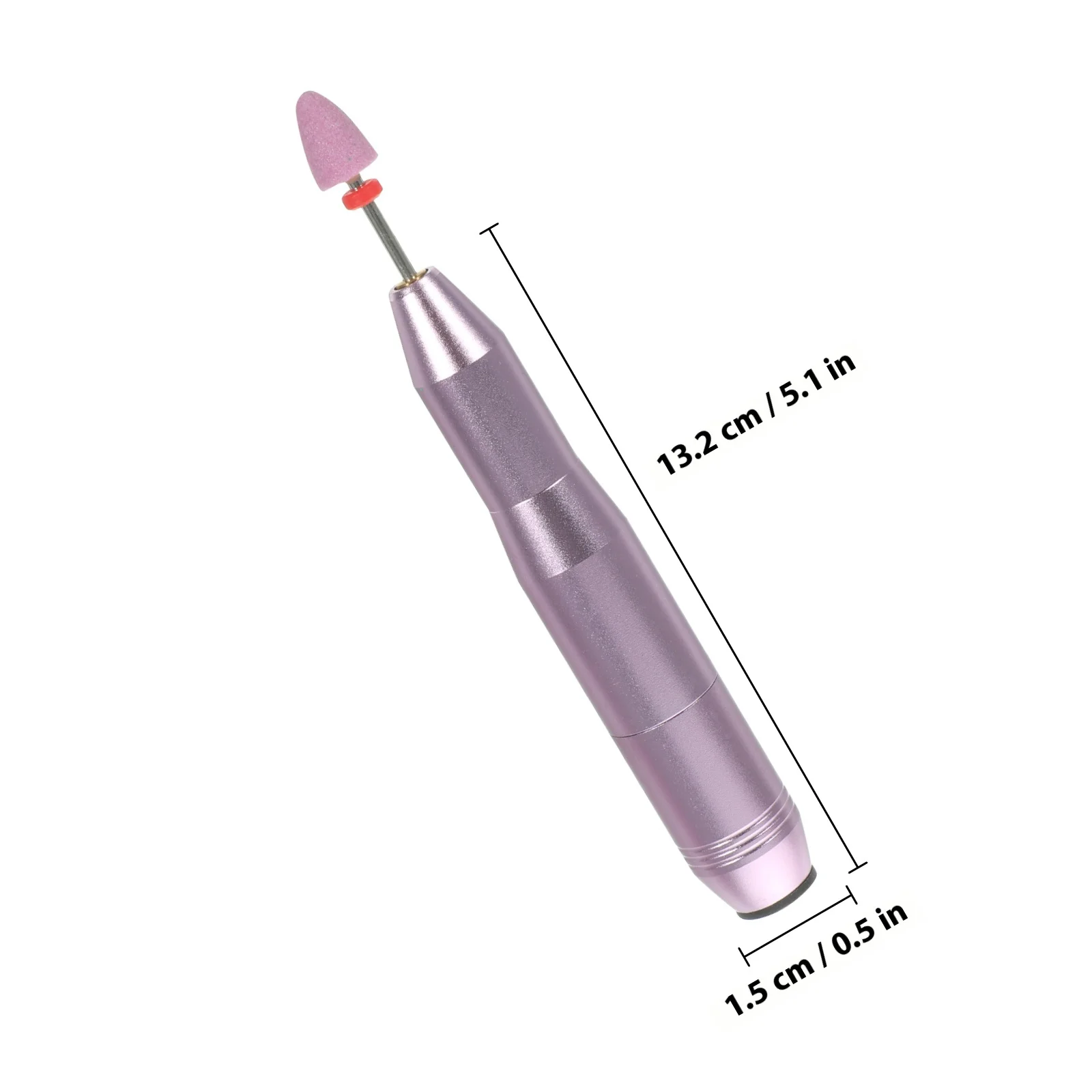 1 مجموعة الكهربائية الملمع كيت المحمولة مانيكير ماكينة الطحن لمسمار الفن العناية بالجمال مسمار المتقلب أداة الملحقات #5