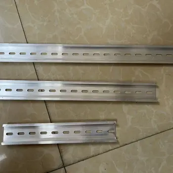 알루미늄 DIN 범용 레일, 터미널 블록, 전기 슬롯 DIN 레일, 두께 0.8mm, 폭 35mm, 길이 10 cm, 12 cm, 15 cm, 20 cm, 25 cm, 30cm