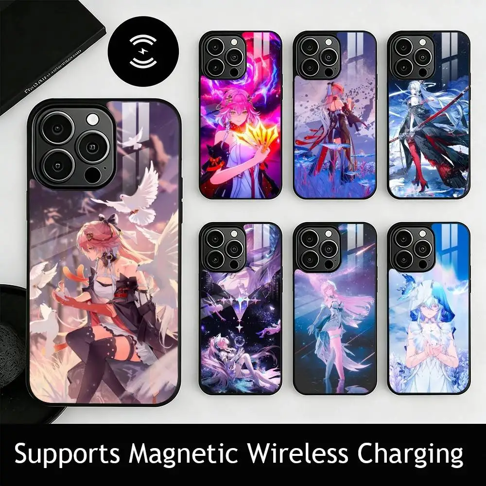 Wuthering Waves gift Phone Case For iPhone17,16,15,14,13,12,11 Plus,Pro Supports Magnetic Wireless Charging