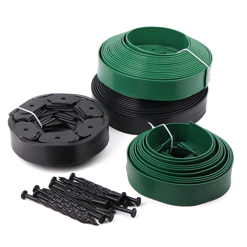 Ceinture d'isolation en forme d'herbe et de pierre en forme de L, panneau de retenue d'anneau d'arbre en plastique épais, bande de barrière de barrière de racine de pelouse