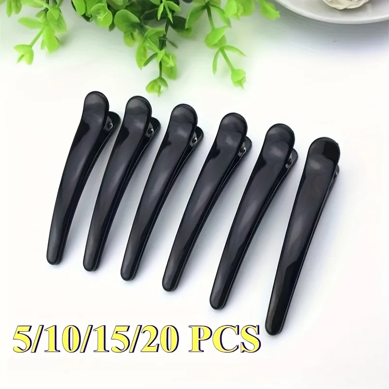 5/10/15/20pcs Professional Hair Clips Salon Barber Hairpins Plastic Single Prong Alligator Hair Clips