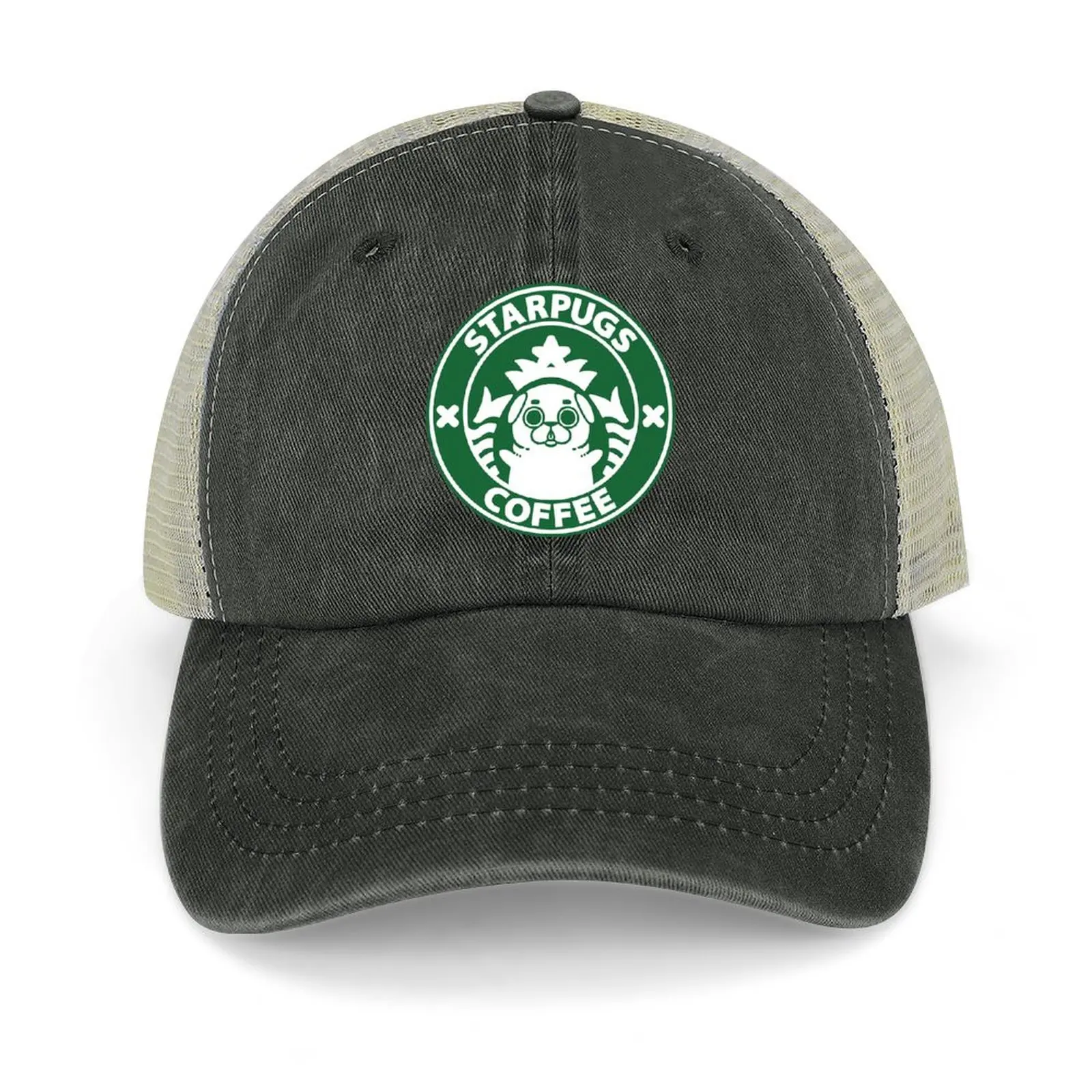 

Starpugs Coffee Puglie Baseball Cap Snap Back Hat sailor cap for men Funny hats Cosplay Baseball Men Women's