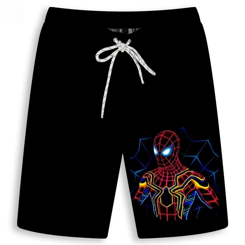 

Marvel Heroes Anime Avengers Spider Man Shorts Autumn Cotton Men's Trendy Cool Beach Pants