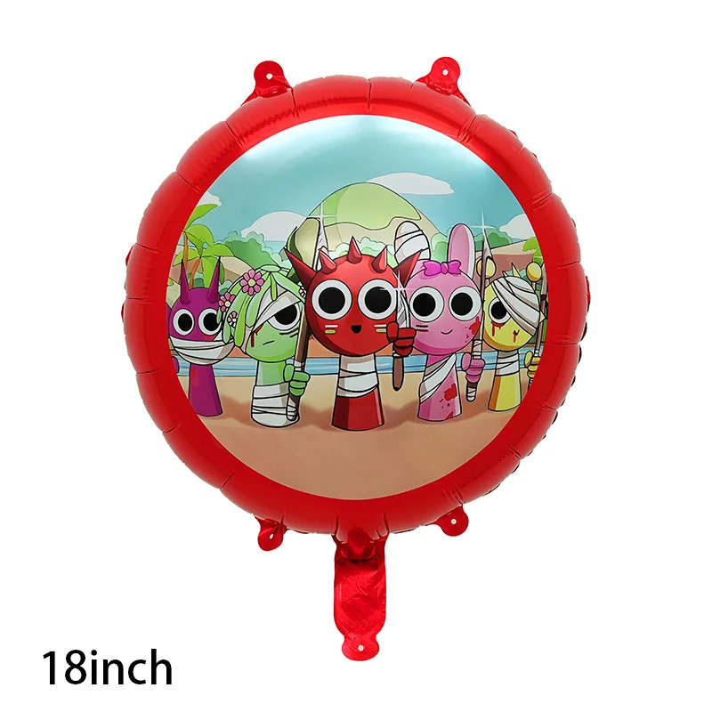 Sprunki Ballon-Set, Sprunki Geburtstagssachen, Unglaubliche Box, Party, Sprunki, Geburtstagsballons, Babyparty, sprunkige Geburtstagsparty-Geschenke