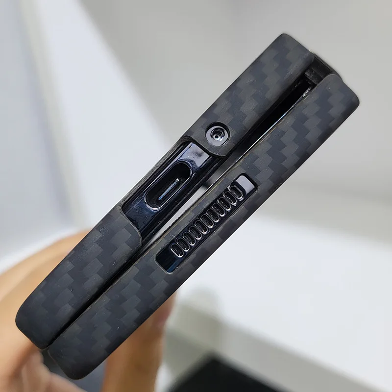 2023 New Hot Genuine Aramid Carbon Fiber For Samsung Z Fold 5 Zfold5 Folding Screen Protective Phone CASE Cover