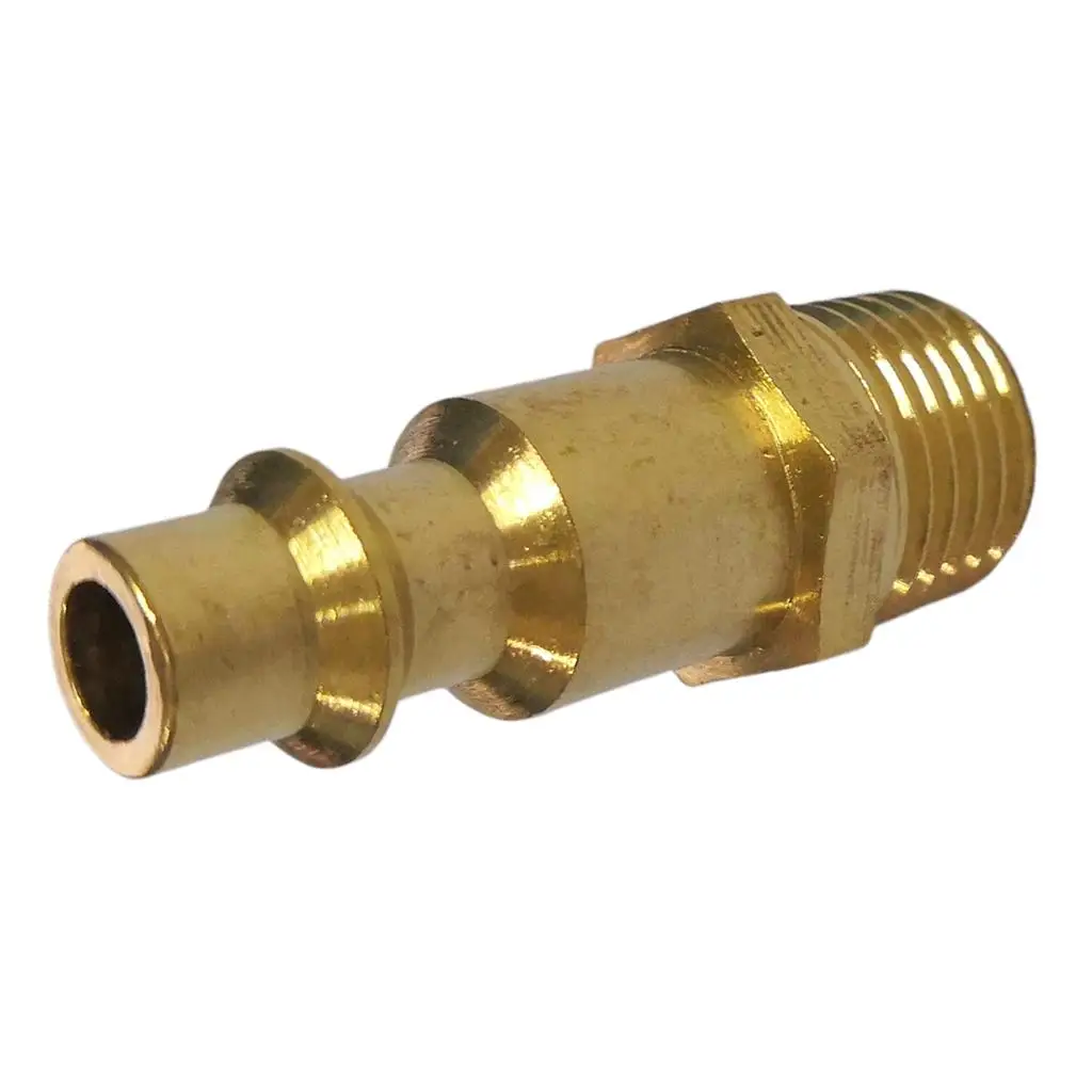 Solid Brass Air Hose Quick Connector Rust Resistant Coupler Plug for Pneumatic Tools Equipment