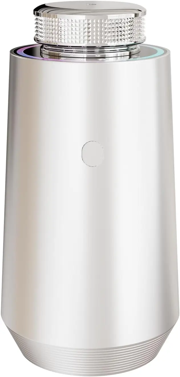 Waterless DiffuserEssential Oil Diffuser for car, 15ML Mini Diffuser, 3 Adjustable Mist Settings, Smart Bluetooth Control