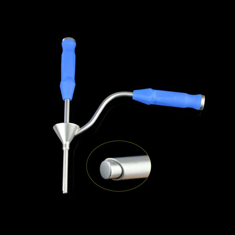 Curved funnel bone graft push rod bone graft funnel orthopedic instruments medical spinal pedicle filling bone single chamber