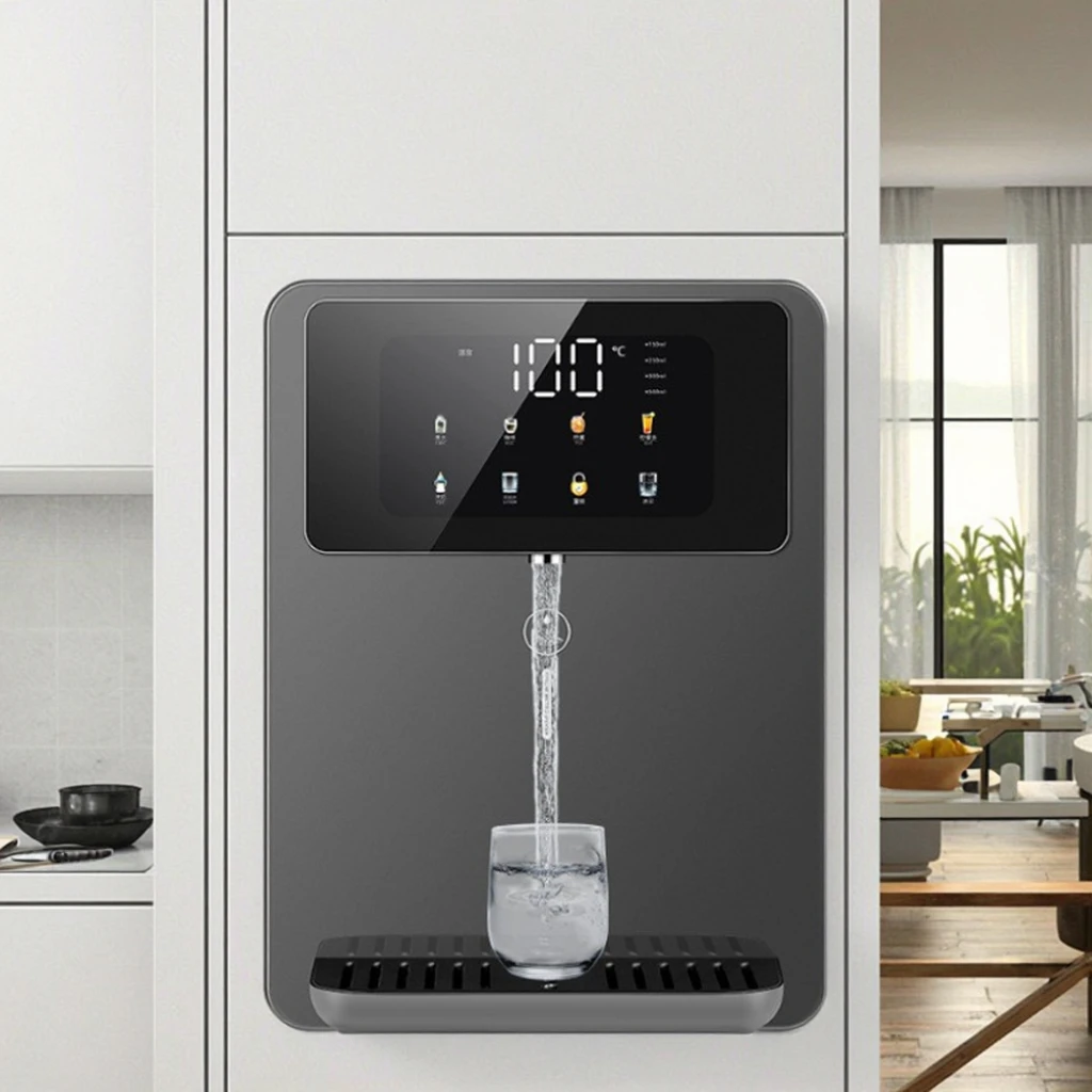 Wall-Mounted Water Dispenser, Fast Heating Tankless Instant Hot Pipeline Machine, Cooling Milk Foaming, Maternal Infant Use