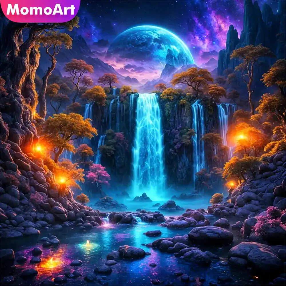 Momoart Bär Diamant Mosaik Tier voller Runde Diamant Malerei Mond Stickerei neue Ankunft handgemachte Hobby