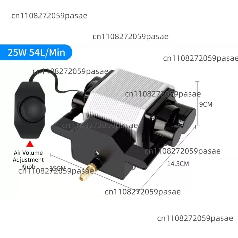 54L/Min  Air Assist Pump 25W Electrical Air Compressor for  Cutting Engraving Machine Adjustable Speed Low Noise