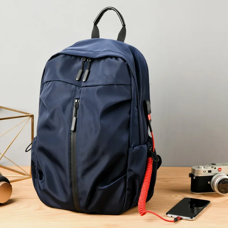 Mochila de pano Oxford ao ar livre, mochilas de negócios masculinas, bolsa para computador, bolsa de viagem para estudantes