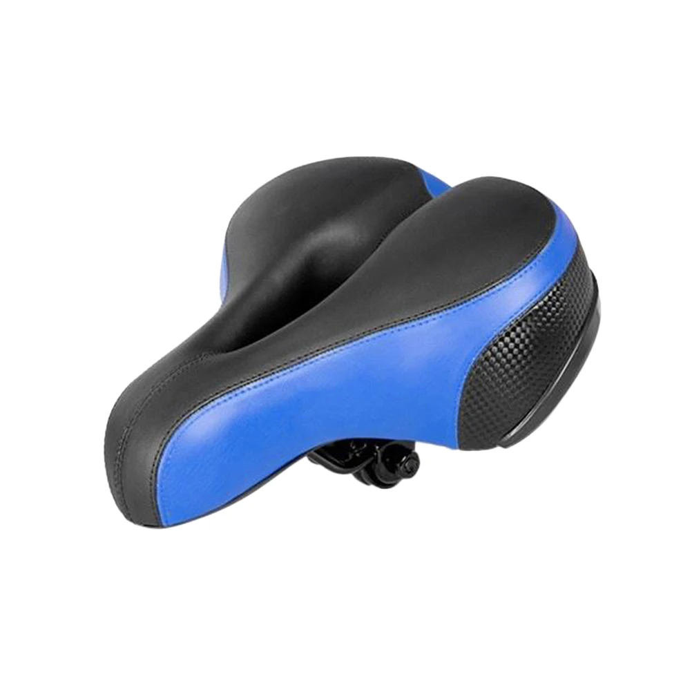 

Electric Vehicle Saddle Bike Cushions Cushioned Seat Shock Absorber Blue Replacement Wide